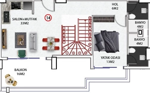 Блок А - 3+1 duplex