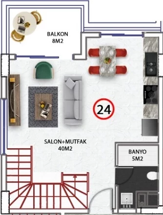 Блок А - 2+1 duplex