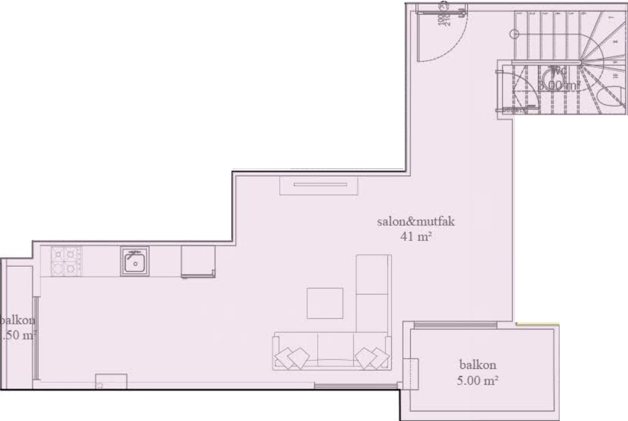 Блок А - 2+1 duplex