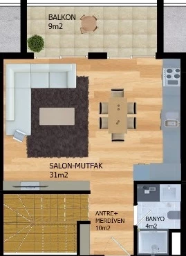 Блок А - 2+1 duplex
