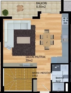 Блок В - 2+1 duplex