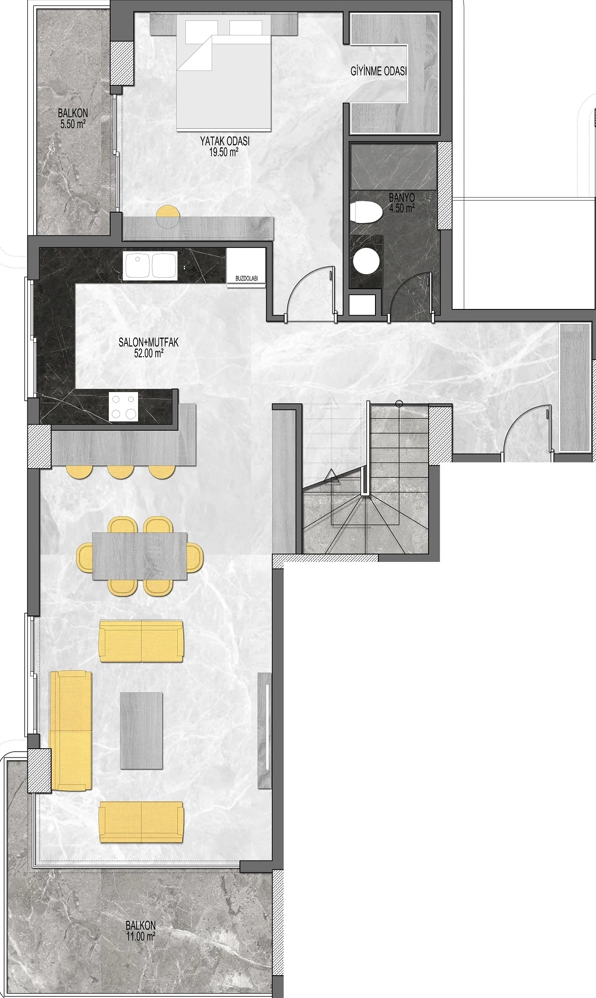Блок В - 4+1 duplex