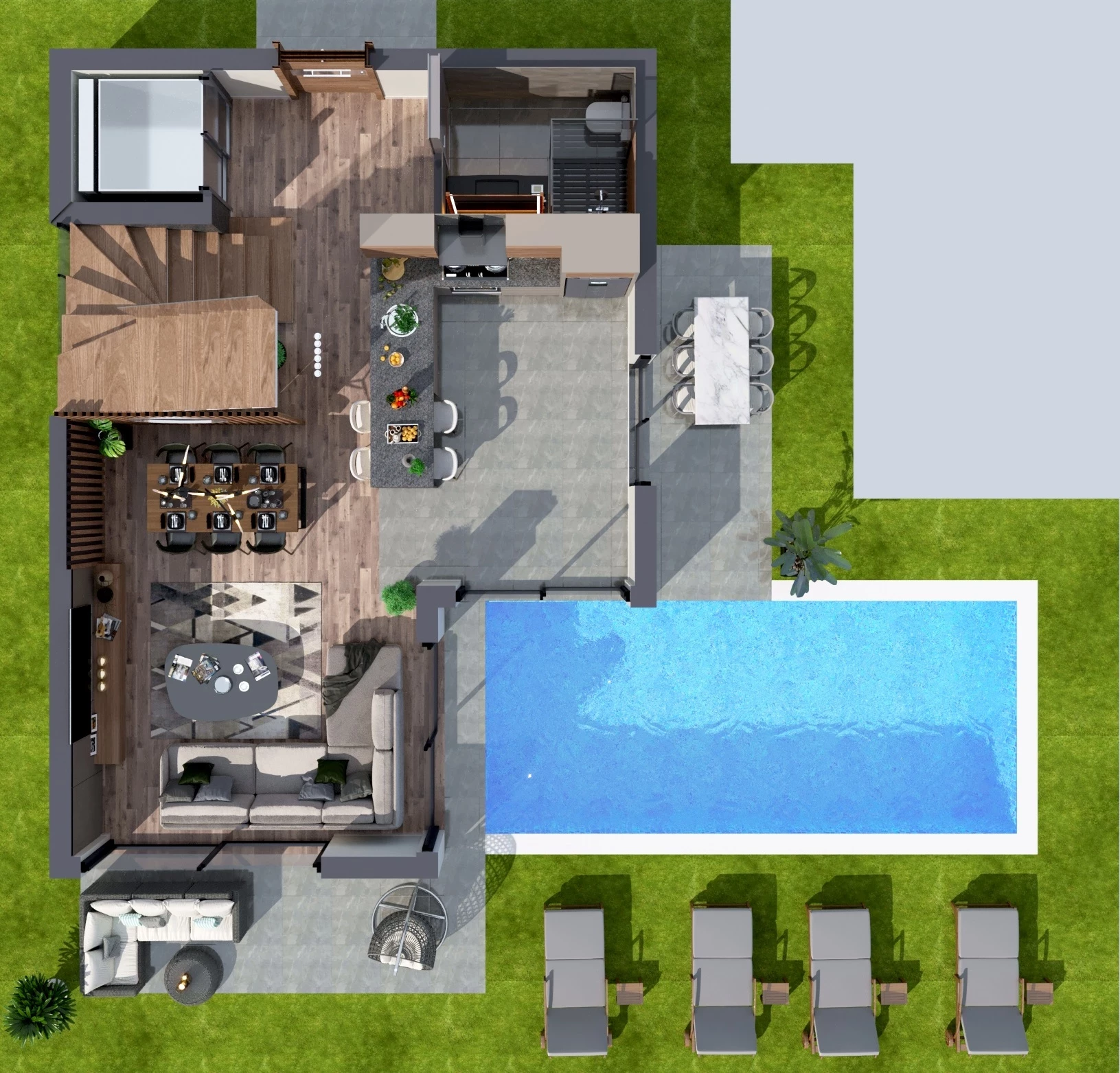 блок A - 4+1 triplex