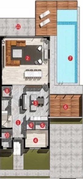 Блок H - 6+1 triplex
