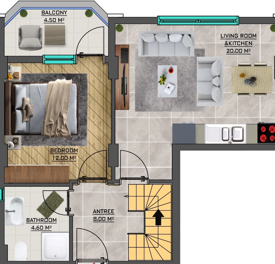 Блок А - 3+1 duplex