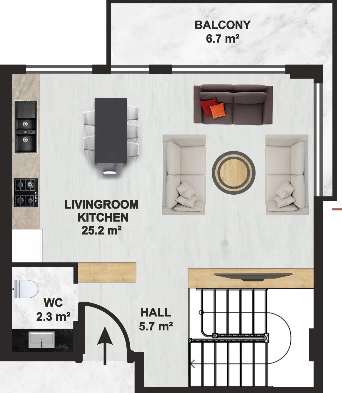 Блок А - 1+1 duplex