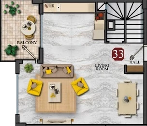 Блок А - 2+1 duplex