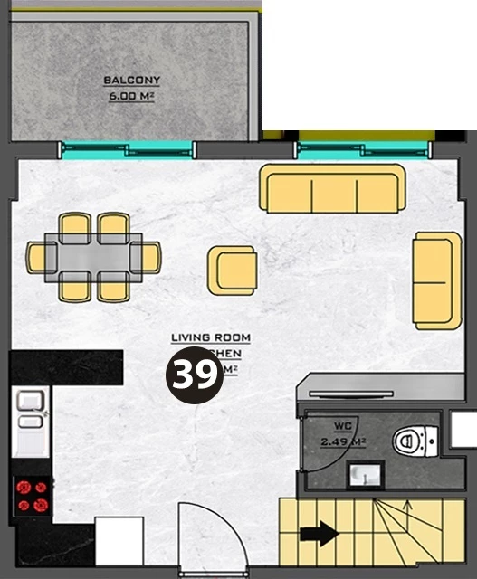 Блок А - 2+1 duplex