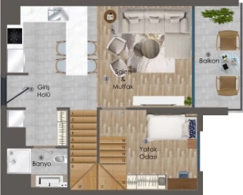 Блок В - 2+1 duplex