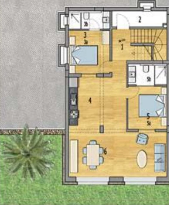 Вилла F1 - 4+2 triplex